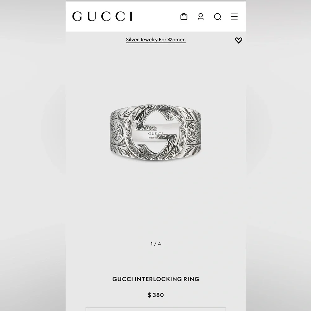 Gucci interlocking ring - Picture 3 of 3